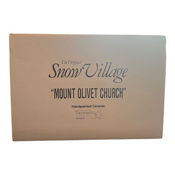 Department 56 Snow Village Mount Olivet Church 5442-9 Retired 1993 EUC - Picture 8 of 10